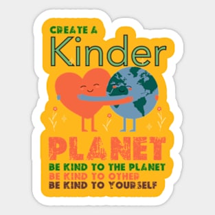 be kind to the planet - earth day gift 2024 april 22 Sticker